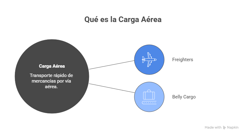Carga aérea con opciones de freighters y belly cargo